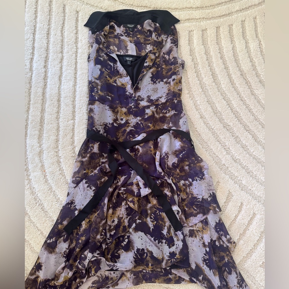 Simply Vera Vera Wang Black and White High Low Sundress